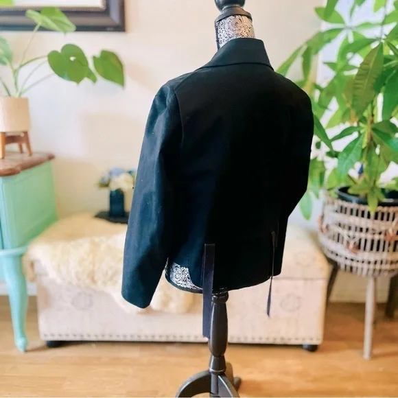 Helmut Lang Moto Biker Cotton Jacket, Size Large - Picture 8 of 13